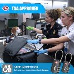 TSA Approved 3-Digit Luggage Lock - 2 Pack
