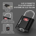 Candado de Equipaje TSA con Llave - 2 Pack