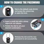 TSA Approved 3-Digit Luggage Lock - 2 Pack