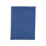 SAWSAN Leather Credit Card Holder - Cyan