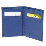 SAWSAN Leather Credit Card Holder - Cyan