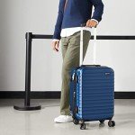 Valise Cabine Rigide ABS 55 cm - Bleu Marine