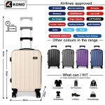 Kono Cabine Légère 55cm Rigide en ABS Beige