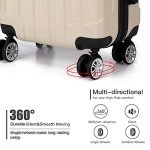 Kono Cabine Légère 55cm Rigide en ABS Beige