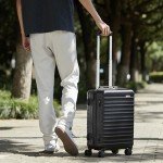 Roulettes Rigides 55 cm Noir pour Cabine