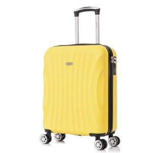 RAYKONG 20-Inch Lightweight CABIN Suitcase - Yellow
