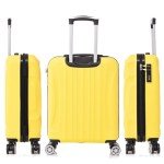 RAYKONG 20-Inch Lightweight CABIN Suitcase - Yellow