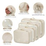 Shadcoler 8-Piece Travel Organizer Packing Cubes Set