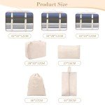Set of 7 Travel Organizers with Waterproof Cubes