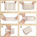 Organisateurs de Bagage Voyage Set 7 Pièces Beige
