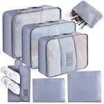 Set of 7 Waterproof Travel Packing Cubes