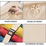 9-Piece Travel Bag Organizer Set in Beige