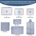 Set of 7 Waterproof Travel Packing Cubes