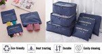 Vicloon Set of 8 Travel Organizers - Dark Blue