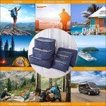 Vicloon Set of 8 Travel Organizers - Dark Blue