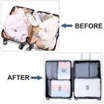 Set of 7 Waterproof Travel Packing Cubes