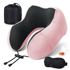 Oreiller de Voyage en Mousse à Mémoire avec Accessoires