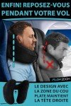 Coussin Gonflable de Voyage Avec Capuche - Noir