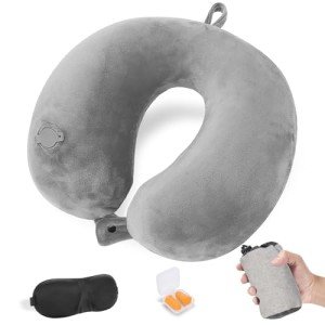 Coussin de Voyage Gonflable avec Accessoires Inclus