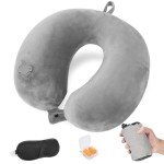 Coussin de Voyage Gonflable avec Accessoires Inclus