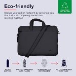 Sacoche Bologna Minimaliste pour Ordinateur 16" - Noir