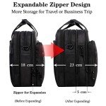 Expandable 17-Inch Laptop Briefcase for Travel