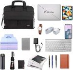 Taygeer 17-Inch Water-Resistant Laptop Bag, Black