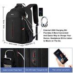 Sac à Dos Ordinateur 17" Antivol USB Imperméable