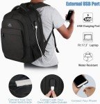 MATEIN Sac à Dos Portable USB Imperméable 17,3