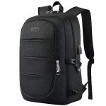 Sac à Dos Imperméable 17.3" avec USB Noir