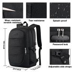 Sac à Dos Imperméable 17.3" avec USB Noir