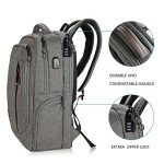 KROSER Sac à Dos Étanche 17,3" - Gris