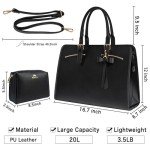 MATEIN Women's Leather Laptop Bag, Elegant 15.6