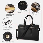 MATEIN Women's Leather Laptop Bag, Elegant 15.6