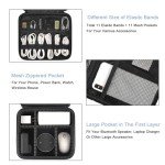 MATEIN Double Layer Travel Cable Organizer - Black