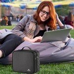 MATEIN Double Layer Travel Cable Organizer - Black
