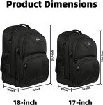 MATEIN Rolling Laptop Backpack 18" Travel Bag