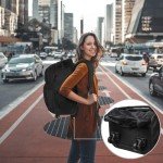 MATEIN Wheeled Travel Backpack for Laptops, Black