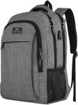 MATEIN Antifurto Zaino PC 15.6" Impermeabile Grigio