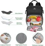 Insulated Lunch Backpack with USB Charging Port