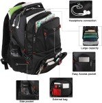 MANCRO Water-Resistant Laptop Backpack with USB Port