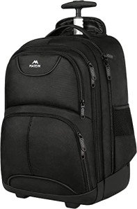 MATEIN Wheeled Travel Backpack for Laptops and Essentials