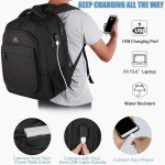 MATEIN 15.6" Expandable Laptop Backpack with USB