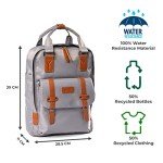 LYKNYA - Sac à Dos Ordinateur - Sac a Dos Voyage - Sac à Dos Femme & Homme - Sac à dos Loisir - Sac Travail, Collège - Ecologique - 100% Recyclé