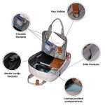 LYKNYA - Sac à Dos Ordinateur - Sac a Dos Voyage - Sac à Dos Femme & Homme - Sac à dos Loisir - Sac Travail, Collège - Ecologique - 100% Recyclé