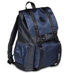 Invicta Sac à Dos, Chat Solid, Sac à Dos Écologique, Sac à Livres, pour le Bureau, Escapade, pour L'École, le Sport, avec Poches Latérales et Pochette pour Ordinateur Portable, Bleu Marine