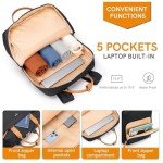 Sac à Dos Femme ORKNEY pour Ordinateur Portable de 15,6 Pouces - Sac à Dos Écologique Végane - Parfait pour le Travail, l'Université et les Voyages