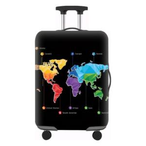 Pinsheng Elastic Travel Luggage Cover, Black, XL 29-32