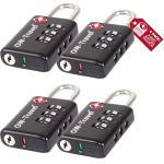 TSA Approved 3-Digit Luggage Locks - 4 Pack