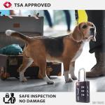TSA Approved 3-Digit Luggage Locks - 4 Pack